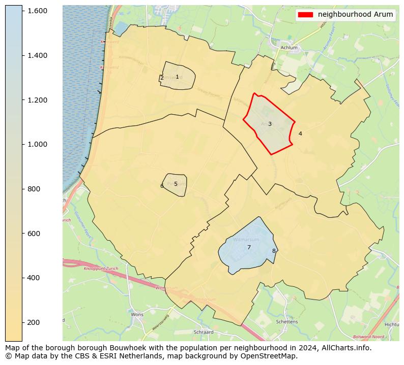 Image of the neighbourhood Arum at the map. This image is used as introduction to this page. This page shows a lot of information about the population in the neighbourhood Arum (such as the distribution by age groups of the residents, the composition of households, whether inhabitants are natives or Dutch with an immigration background, data about the houses (numbers, types, price development, use, type of property, ...) and more (car ownership, energy consumption, ...) based on open data from the Dutch Central Bureau of Statistics and various other sources!