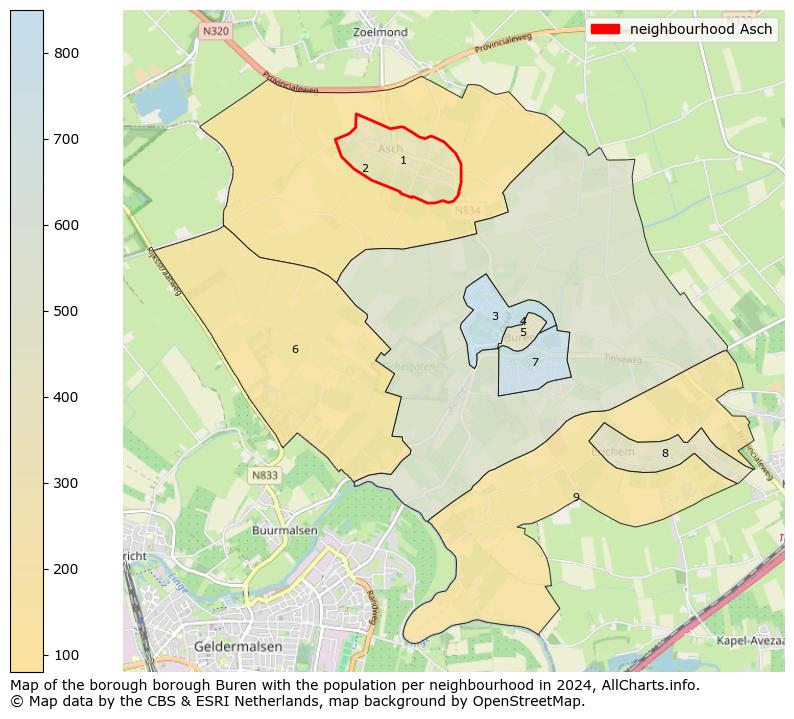 Image of the neighbourhood Asch at the map. This image is used as introduction to this page. This page shows a lot of information about the population in the neighbourhood Asch (such as the distribution by age groups of the residents, the composition of households, whether inhabitants are natives or Dutch with an immigration background, data about the houses (numbers, types, price development, use, type of property, ...) and more (car ownership, energy consumption, ...) based on open data from the Dutch Central Bureau of Statistics and various other sources!