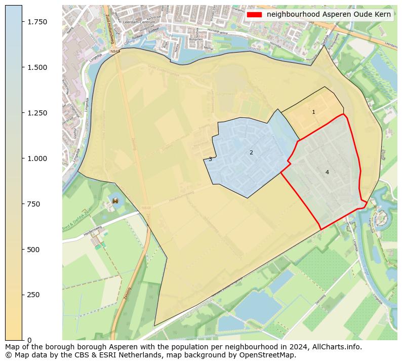 Image of the neighbourhood Asperen Oude Kern at the map. This image is used as introduction to this page. This page shows a lot of information about the population in the neighbourhood Asperen Oude Kern (such as the distribution by age groups of the residents, the composition of households, whether inhabitants are natives or Dutch with an immigration background, data about the houses (numbers, types, price development, use, type of property, ...) and more (car ownership, energy consumption, ...) based on open data from the Dutch Central Bureau of Statistics and various other sources!