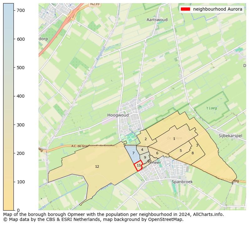 Image of the neighbourhood Aurora at the map. This image is used as introduction to this page. This page shows a lot of information about the population in the neighbourhood Aurora (such as the distribution by age groups of the residents, the composition of households, whether inhabitants are natives or Dutch with an immigration background, data about the houses (numbers, types, price development, use, type of property, ...) and more (car ownership, energy consumption, ...) based on open data from the Dutch Central Bureau of Statistics and various other sources!