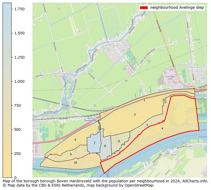 Image of the neighbourhood Avelinge diep at the map. This image is used as introduction to this page. This page shows a lot of information about the population in the neighbourhood Avelinge diep (such as the distribution by age groups of the residents, the composition of households, whether inhabitants are natives or Dutch with an immigration background, data about the houses (numbers, types, price development, use, type of property, ...) and more (car ownership, energy consumption, ...) based on open data from the Dutch Central Bureau of Statistics and various other sources!