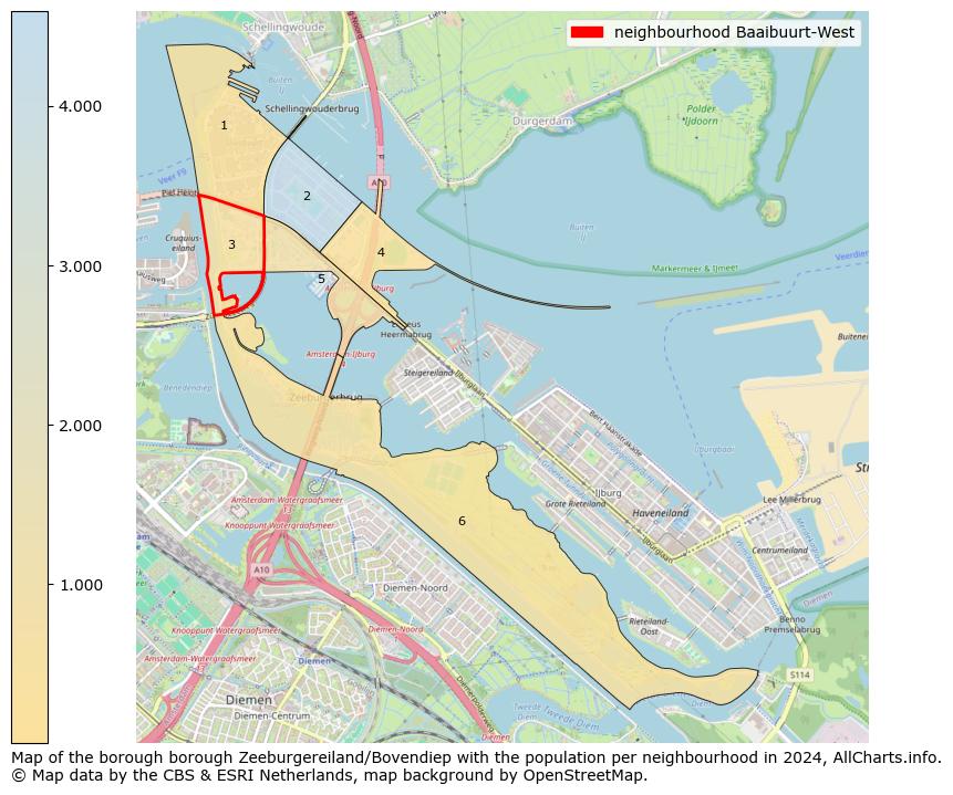 Image of the neighbourhood Baaibuurt-West at the map. This image is used as introduction to this page. This page shows a lot of information about the population in the neighbourhood Baaibuurt-West (such as the distribution by age groups of the residents, the composition of households, whether inhabitants are natives or Dutch with an immigration background, data about the houses (numbers, types, price development, use, type of property, ...) and more (car ownership, energy consumption, ...) based on open data from the Dutch Central Bureau of Statistics and various other sources!