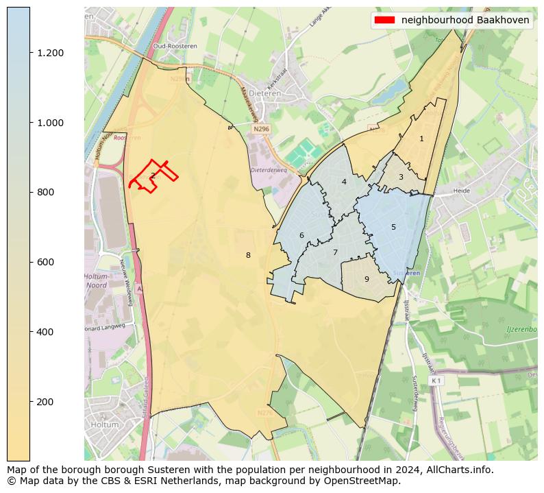 Image of the neighbourhood Baakhoven at the map. This image is used as introduction to this page. This page shows a lot of information about the population in the neighbourhood Baakhoven (such as the distribution by age groups of the residents, the composition of households, whether inhabitants are natives or Dutch with an immigration background, data about the houses (numbers, types, price development, use, type of property, ...) and more (car ownership, energy consumption, ...) based on open data from the Dutch Central Bureau of Statistics and various other sources!