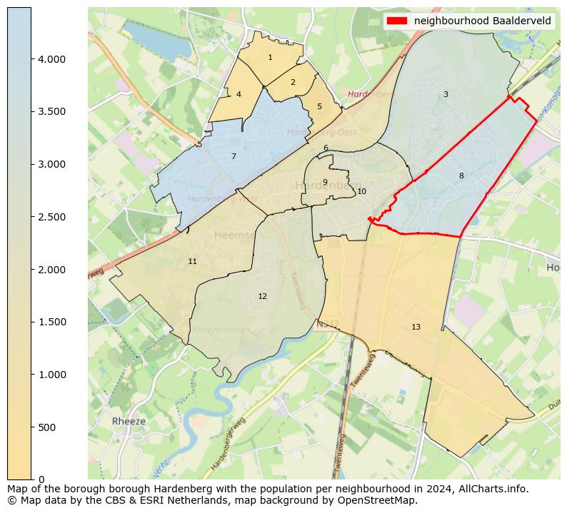 Image of the neighbourhood Baalderveld at the map. This image is used as introduction to this page. This page shows a lot of information about the population in the neighbourhood Baalderveld (such as the distribution by age groups of the residents, the composition of households, whether inhabitants are natives or Dutch with an immigration background, data about the houses (numbers, types, price development, use, type of property, ...) and more (car ownership, energy consumption, ...) based on open data from the Dutch Central Bureau of Statistics and various other sources!