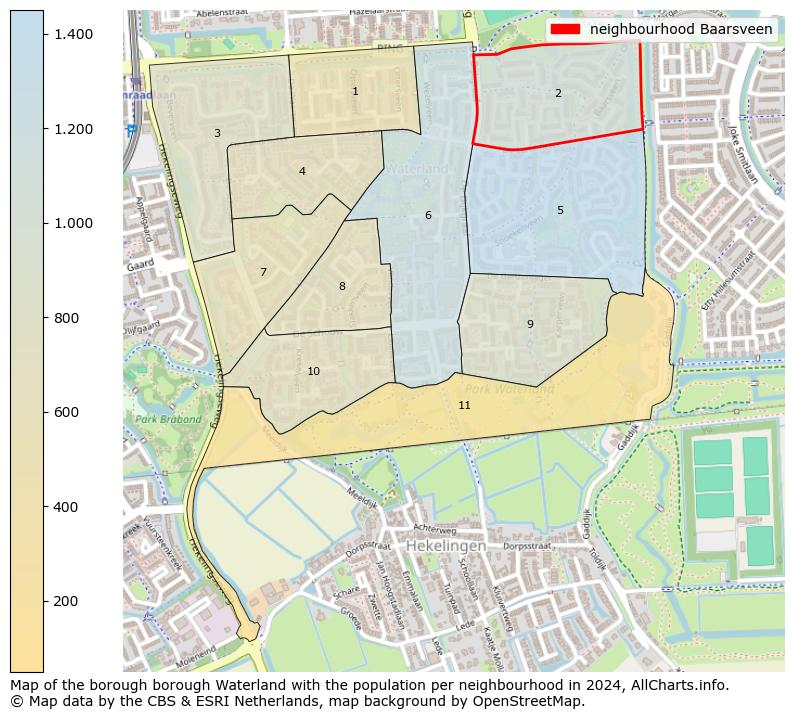 Image of the neighbourhood Baarsveen at the map. This image is used as introduction to this page. This page shows a lot of information about the population in the neighbourhood Baarsveen (such as the distribution by age groups of the residents, the composition of households, whether inhabitants are natives or Dutch with an immigration background, data about the houses (numbers, types, price development, use, type of property, ...) and more (car ownership, energy consumption, ...) based on open data from the Dutch Central Bureau of Statistics and various other sources!