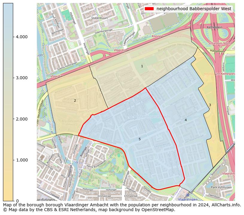 Image of the neighbourhood Babberspolder West at the map. This image is used as introduction to this page. This page shows a lot of information about the population in the neighbourhood Babberspolder West (such as the distribution by age groups of the residents, the composition of households, whether inhabitants are natives or Dutch with an immigration background, data about the houses (numbers, types, price development, use, type of property, ...) and more (car ownership, energy consumption, ...) based on open data from the Dutch Central Bureau of Statistics and various other sources!