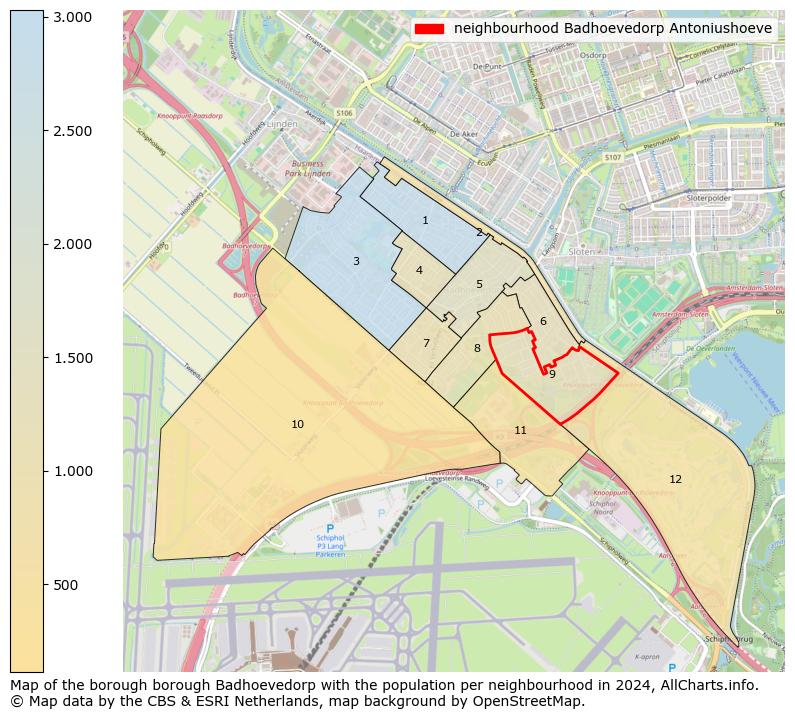 Image of the neighbourhood Badhoevedorp Antoniushoeve at the map. This image is used as introduction to this page. This page shows a lot of information about the population in the neighbourhood Badhoevedorp Antoniushoeve (such as the distribution by age groups of the residents, the composition of households, whether inhabitants are natives or Dutch with an immigration background, data about the houses (numbers, types, price development, use, type of property, ...) and more (car ownership, energy consumption, ...) based on open data from the Dutch Central Bureau of Statistics and various other sources!