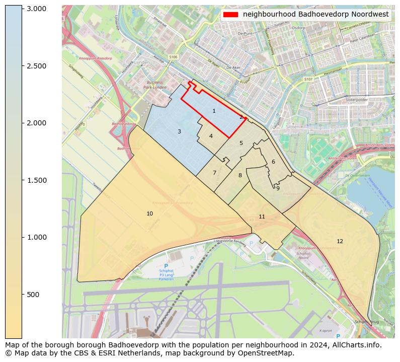 Image of the neighbourhood Badhoevedorp Noordwest at the map. This image is used as introduction to this page. This page shows a lot of information about the population in the neighbourhood Badhoevedorp Noordwest (such as the distribution by age groups of the residents, the composition of households, whether inhabitants are natives or Dutch with an immigration background, data about the houses (numbers, types, price development, use, type of property, ...) and more (car ownership, energy consumption, ...) based on open data from the Dutch Central Bureau of Statistics and various other sources!