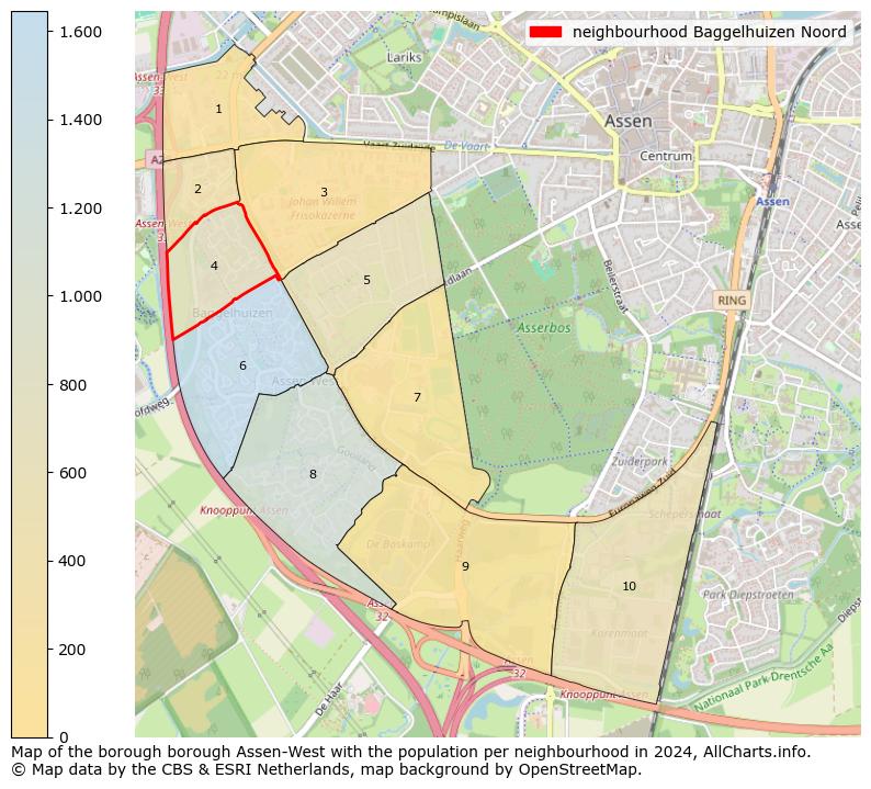 Image of the neighbourhood Baggelhuizen Noord at the map. This image is used as introduction to this page. This page shows a lot of information about the population in the neighbourhood Baggelhuizen Noord (such as the distribution by age groups of the residents, the composition of households, whether inhabitants are natives or Dutch with an immigration background, data about the houses (numbers, types, price development, use, type of property, ...) and more (car ownership, energy consumption, ...) based on open data from the Dutch Central Bureau of Statistics and various other sources!