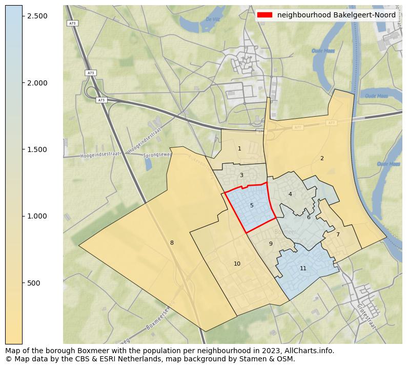 Map of the borough Boxmeer with the population per neighbourhood in 2023. This page shows a lot of information about residents (such as the distribution by age groups, family composition, gender, native or Dutch with an immigration background, ...), homes (numbers, types, price development, use, type of property, ...) and more (car ownership, energy consumption, ...) based on open data from the Dutch Central Bureau of Statistics and various other sources!