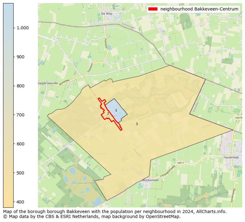 Image of the neighbourhood Bakkeveen-Centrum at the map. This image is used as introduction to this page. This page shows a lot of information about the population in the neighbourhood Bakkeveen-Centrum (such as the distribution by age groups of the residents, the composition of households, whether inhabitants are natives or Dutch with an immigration background, data about the houses (numbers, types, price development, use, type of property, ...) and more (car ownership, energy consumption, ...) based on open data from the Dutch Central Bureau of Statistics and various other sources!