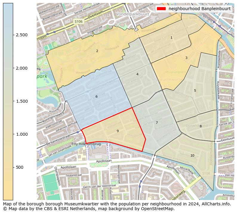 Image of the neighbourhood Banpleinbuurt at the map. This image is used as introduction to this page. This page shows a lot of information about the population in the neighbourhood Banpleinbuurt (such as the distribution by age groups of the residents, the composition of households, whether inhabitants are natives or Dutch with an immigration background, data about the houses (numbers, types, price development, use, type of property, ...) and more (car ownership, energy consumption, ...) based on open data from the Dutch Central Bureau of Statistics and various other sources!