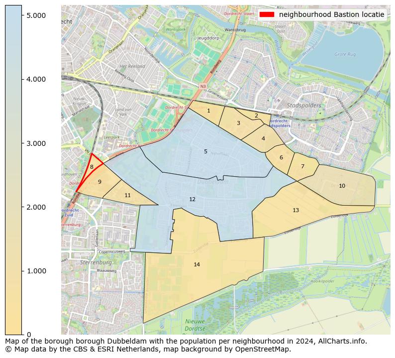 Image of the neighbourhood Bastion locatie at the map. This image is used as introduction to this page. This page shows a lot of information about the population in the neighbourhood Bastion locatie (such as the distribution by age groups of the residents, the composition of households, whether inhabitants are natives or Dutch with an immigration background, data about the houses (numbers, types, price development, use, type of property, ...) and more (car ownership, energy consumption, ...) based on open data from the Dutch Central Bureau of Statistics and various other sources!