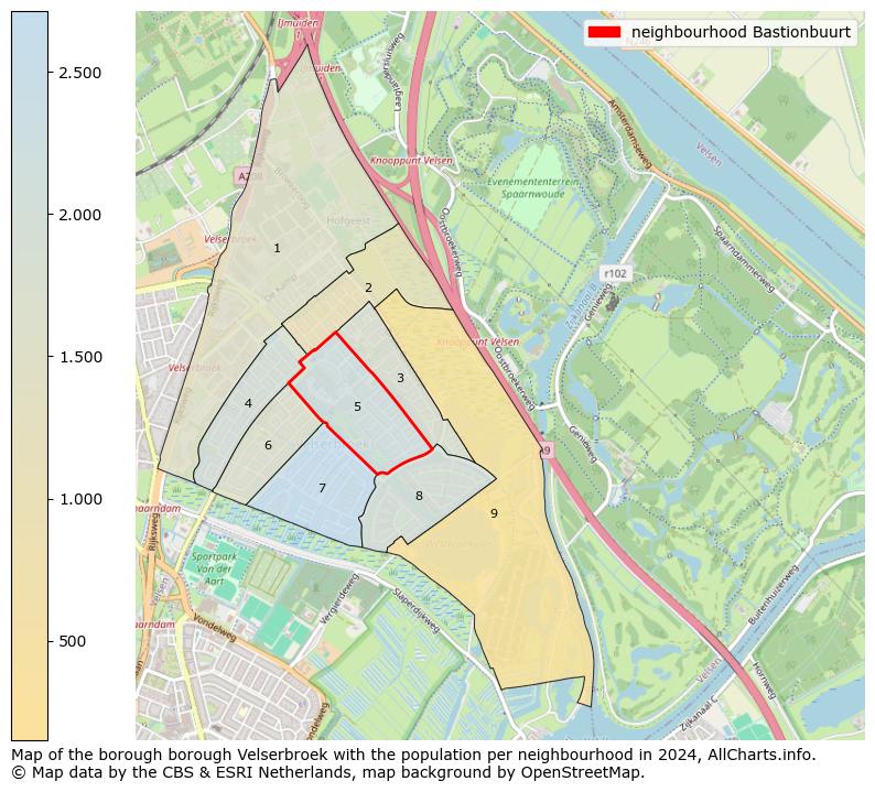 Image of the neighbourhood Bastionbuurt at the map. This image is used as introduction to this page. This page shows a lot of information about the population in the neighbourhood Bastionbuurt (such as the distribution by age groups of the residents, the composition of households, whether inhabitants are natives or Dutch with an immigration background, data about the houses (numbers, types, price development, use, type of property, ...) and more (car ownership, energy consumption, ...) based on open data from the Dutch Central Bureau of Statistics and various other sources!