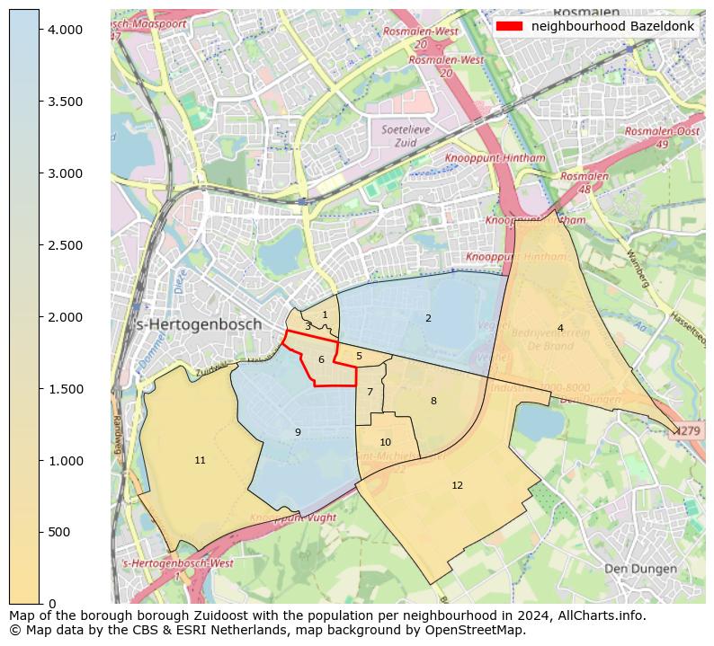 Image of the neighbourhood Bazeldonk at the map. This image is used as introduction to this page. This page shows a lot of information about the population in the neighbourhood Bazeldonk (such as the distribution by age groups of the residents, the composition of households, whether inhabitants are natives or Dutch with an immigration background, data about the houses (numbers, types, price development, use, type of property, ...) and more (car ownership, energy consumption, ...) based on open data from the Dutch Central Bureau of Statistics and various other sources!