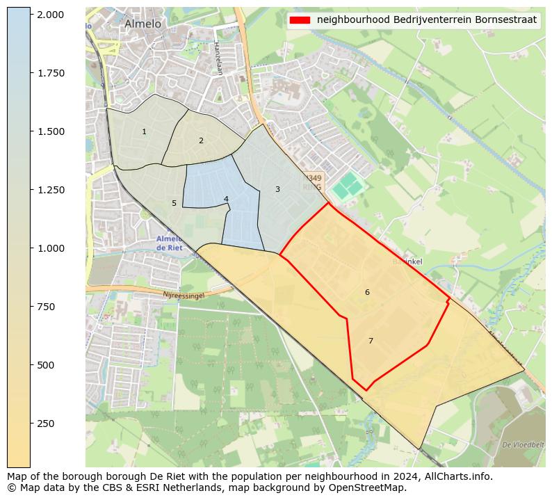 Image of the neighbourhood Bedrijventerrein Bornsestraat at the map. This image is used as introduction to this page. This page shows a lot of information about the population in the neighbourhood Bedrijventerrein Bornsestraat (such as the distribution by age groups of the residents, the composition of households, whether inhabitants are natives or Dutch with an immigration background, data about the houses (numbers, types, price development, use, type of property, ...) and more (car ownership, energy consumption, ...) based on open data from the Dutch Central Bureau of Statistics and various other sources!