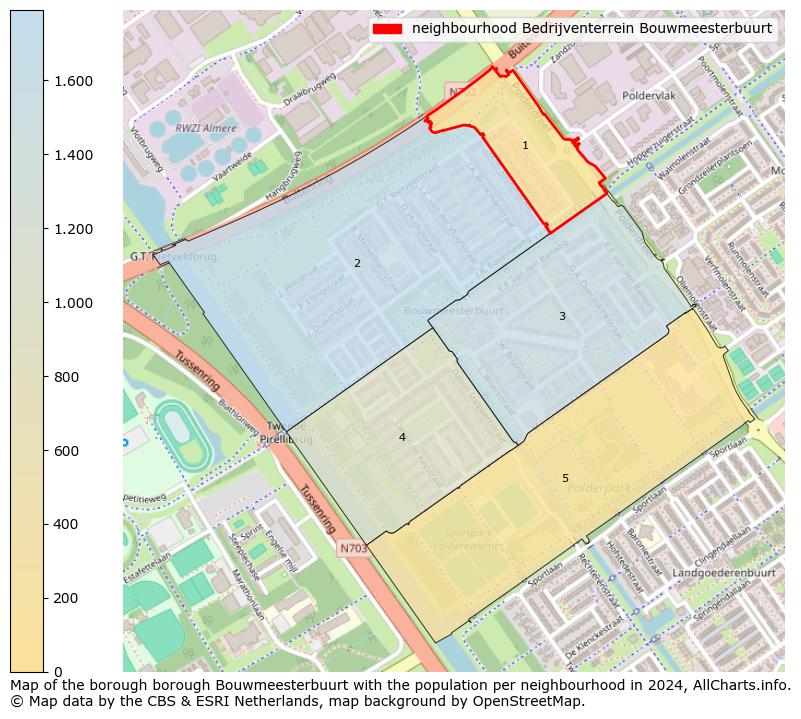 Image of the neighbourhood Bedrijventerrein Bouwmeesterbuurt at the map. This image is used as introduction to this page. This page shows a lot of information about the population in the neighbourhood Bedrijventerrein Bouwmeesterbuurt (such as the distribution by age groups of the residents, the composition of households, whether inhabitants are natives or Dutch with an immigration background, data about the houses (numbers, types, price development, use, type of property, ...) and more (car ownership, energy consumption, ...) based on open data from the Dutch Central Bureau of Statistics and various other sources!