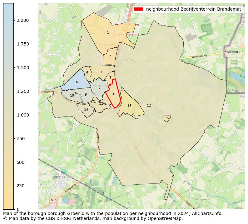 Image of the neighbourhood Bedrijventerrein Brandemat at the map. This image is used as introduction to this page. This page shows a lot of information about the population in the neighbourhood Bedrijventerrein Brandemat (such as the distribution by age groups of the residents, the composition of households, whether inhabitants are natives or Dutch with an immigration background, data about the houses (numbers, types, price development, use, type of property, ...) and more (car ownership, energy consumption, ...) based on open data from the Dutch Central Bureau of Statistics and various other sources!