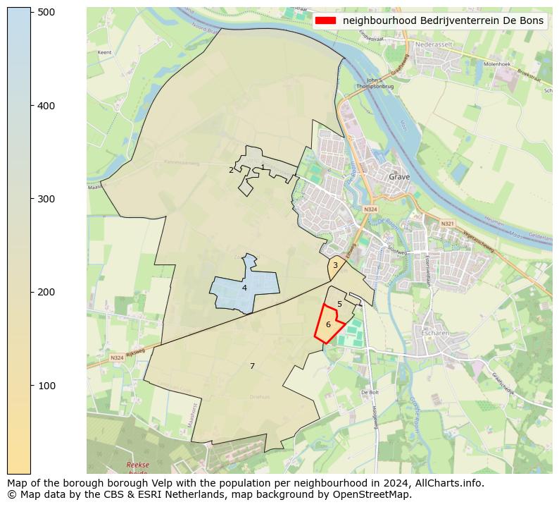 Image of the neighbourhood Bedrijventerrein De Bons at the map. This image is used as introduction to this page. This page shows a lot of information about the population in the neighbourhood Bedrijventerrein De Bons (such as the distribution by age groups of the residents, the composition of households, whether inhabitants are natives or Dutch with an immigration background, data about the houses (numbers, types, price development, use, type of property, ...) and more (car ownership, energy consumption, ...) based on open data from the Dutch Central Bureau of Statistics and various other sources!