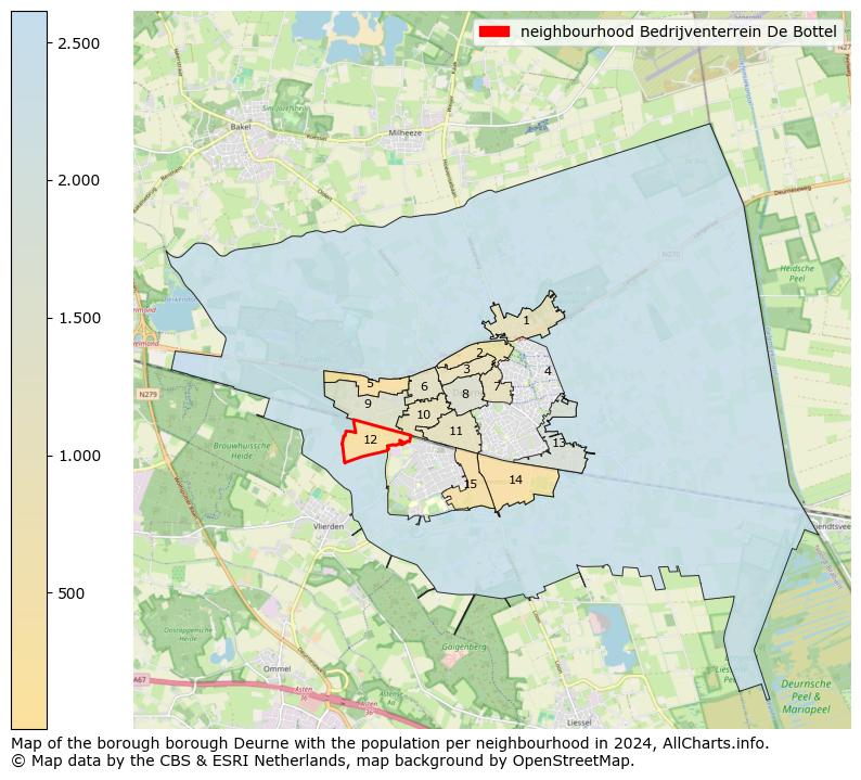 Image of the neighbourhood Bedrijventerrein De Bottel at the map. This image is used as introduction to this page. This page shows a lot of information about the population in the neighbourhood Bedrijventerrein De Bottel (such as the distribution by age groups of the residents, the composition of households, whether inhabitants are natives or Dutch with an immigration background, data about the houses (numbers, types, price development, use, type of property, ...) and more (car ownership, energy consumption, ...) based on open data from the Dutch Central Bureau of Statistics and various other sources!