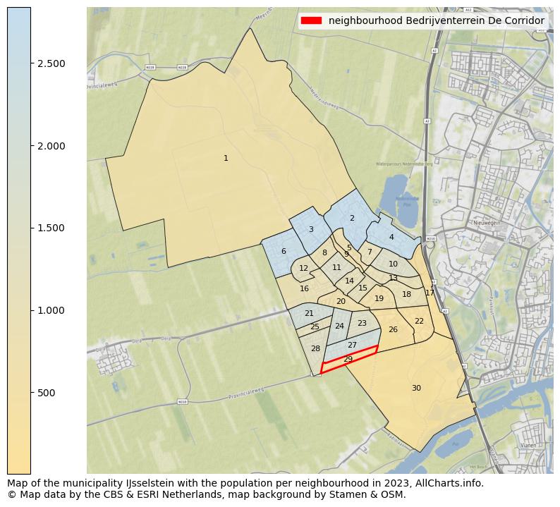 Map of the municipality IJsselstein with the population per neighbourhood in 2023. This page shows a lot of information about residents (such as the distribution by age groups, family composition, gender, native or Dutch with an immigration background, ...), homes (numbers, types, price development, use, type of property, ...) and more (car ownership, energy consumption, ...) based on open data from the Dutch Central Bureau of Statistics and various other sources!