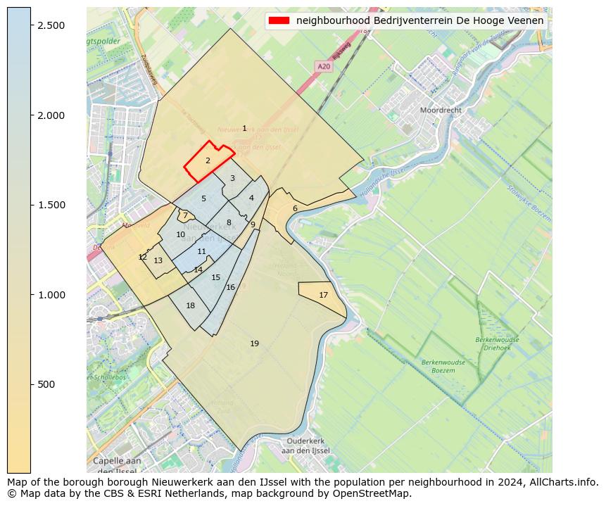 Image of the neighbourhood Bedrijventerrein De Hooge Veenen at the map. This image is used as introduction to this page. This page shows a lot of information about the population in the neighbourhood Bedrijventerrein De Hooge Veenen (such as the distribution by age groups of the residents, the composition of households, whether inhabitants are natives or Dutch with an immigration background, data about the houses (numbers, types, price development, use, type of property, ...) and more (car ownership, energy consumption, ...) based on open data from the Dutch Central Bureau of Statistics and various other sources!