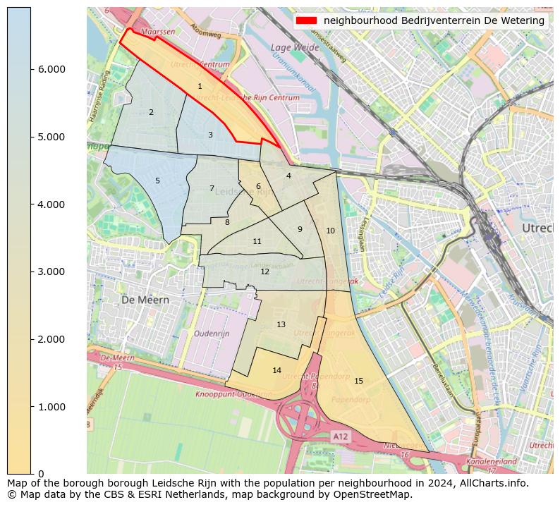 Image of the neighbourhood Bedrijventerrein De Wetering at the map. This image is used as introduction to this page. This page shows a lot of information about the population in the neighbourhood Bedrijventerrein De Wetering (such as the distribution by age groups of the residents, the composition of households, whether inhabitants are natives or Dutch with an immigration background, data about the houses (numbers, types, price development, use, type of property, ...) and more (car ownership, energy consumption, ...) based on open data from the Dutch Central Bureau of Statistics and various other sources!