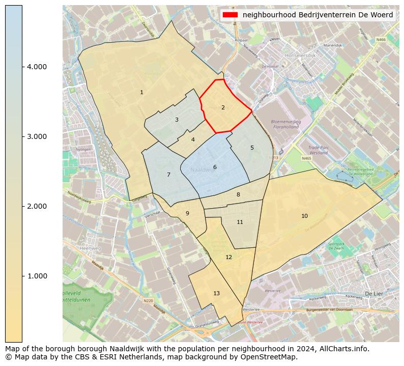 Image of the neighbourhood Bedrijventerrein De Woerd at the map. This image is used as introduction to this page. This page shows a lot of information about the population in the neighbourhood Bedrijventerrein De Woerd (such as the distribution by age groups of the residents, the composition of households, whether inhabitants are natives or Dutch with an immigration background, data about the houses (numbers, types, price development, use, type of property, ...) and more (car ownership, energy consumption, ...) based on open data from the Dutch Central Bureau of Statistics and various other sources!