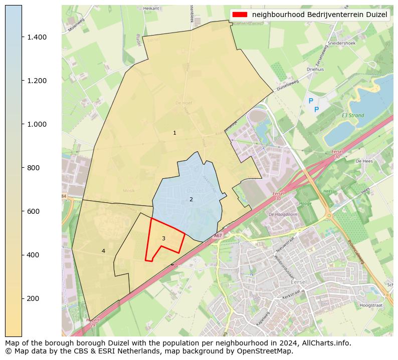 Image of the neighbourhood Bedrijventerrein Duizel at the map. This image is used as introduction to this page. This page shows a lot of information about the population in the neighbourhood Bedrijventerrein Duizel (such as the distribution by age groups of the residents, the composition of households, whether inhabitants are natives or Dutch with an immigration background, data about the houses (numbers, types, price development, use, type of property, ...) and more (car ownership, energy consumption, ...) based on open data from the Dutch Central Bureau of Statistics and various other sources!