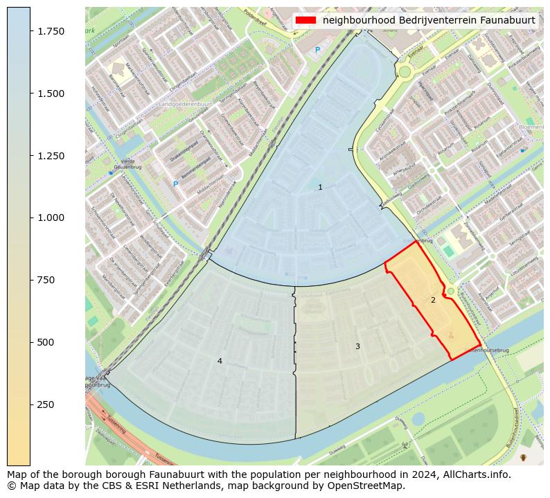 Image of the neighbourhood Bedrijventerrein Faunabuurt at the map. This image is used as introduction to this page. This page shows a lot of information about the population in the neighbourhood Bedrijventerrein Faunabuurt (such as the distribution by age groups of the residents, the composition of households, whether inhabitants are natives or Dutch with an immigration background, data about the houses (numbers, types, price development, use, type of property, ...) and more (car ownership, energy consumption, ...) based on open data from the Dutch Central Bureau of Statistics and various other sources!