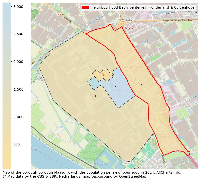 Image of the neighbourhood Bedrijventerrein Honderland & Coldenhove at the map. This image is used as introduction to this page. This page shows a lot of information about the population in the neighbourhood Bedrijventerrein Honderland & Coldenhove (such as the distribution by age groups of the residents, the composition of households, whether inhabitants are natives or Dutch with an immigration background, data about the houses (numbers, types, price development, use, type of property, ...) and more (car ownership, energy consumption, ...) based on open data from the Dutch Central Bureau of Statistics and various other sources!