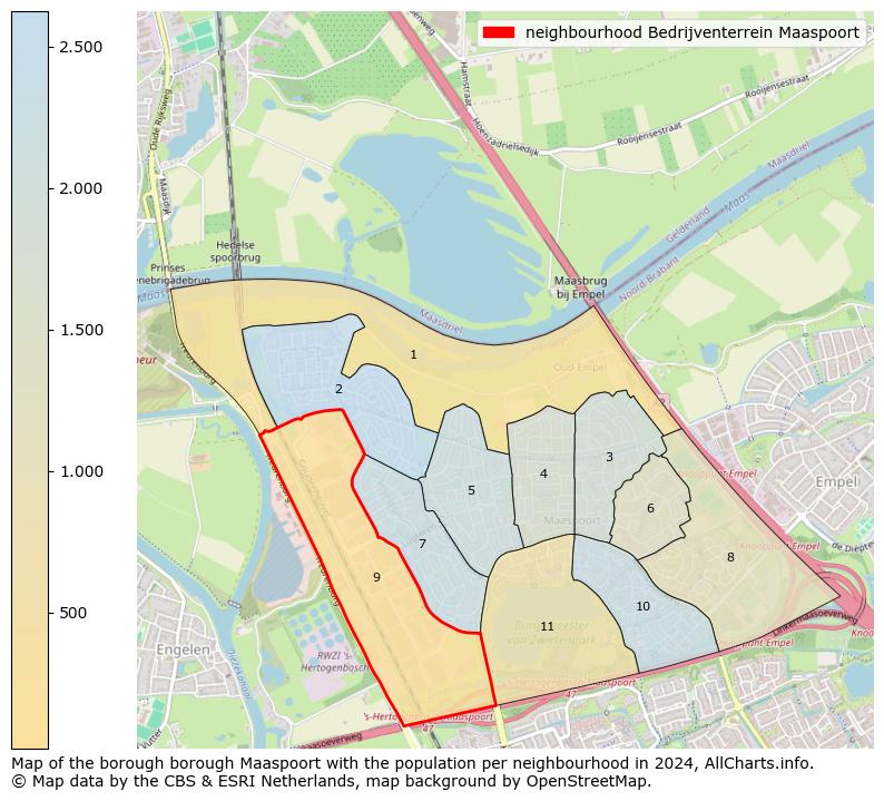 Image of the neighbourhood Bedrijventerrein Maaspoort at the map. This image is used as introduction to this page. This page shows a lot of information about the population in the neighbourhood Bedrijventerrein Maaspoort (such as the distribution by age groups of the residents, the composition of households, whether inhabitants are natives or Dutch with an immigration background, data about the houses (numbers, types, price development, use, type of property, ...) and more (car ownership, energy consumption, ...) based on open data from the Dutch Central Bureau of Statistics and various other sources!