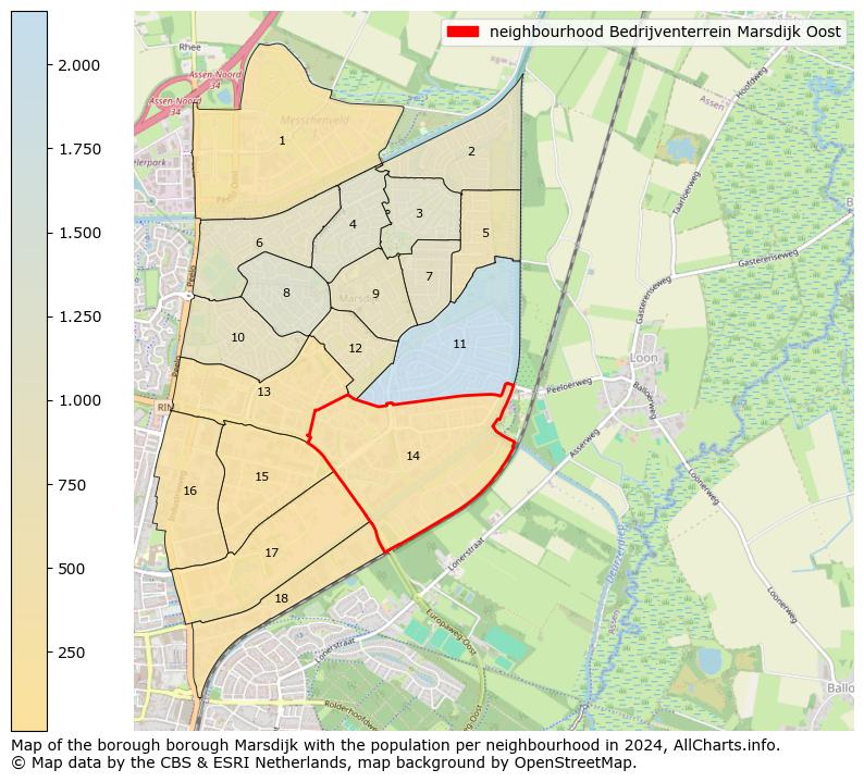 Image of the neighbourhood Bedrijventerrein Marsdijk Oost at the map. This image is used as introduction to this page. This page shows a lot of information about the population in the neighbourhood Bedrijventerrein Marsdijk Oost (such as the distribution by age groups of the residents, the composition of households, whether inhabitants are natives or Dutch with an immigration background, data about the houses (numbers, types, price development, use, type of property, ...) and more (car ownership, energy consumption, ...) based on open data from the Dutch Central Bureau of Statistics and various other sources!