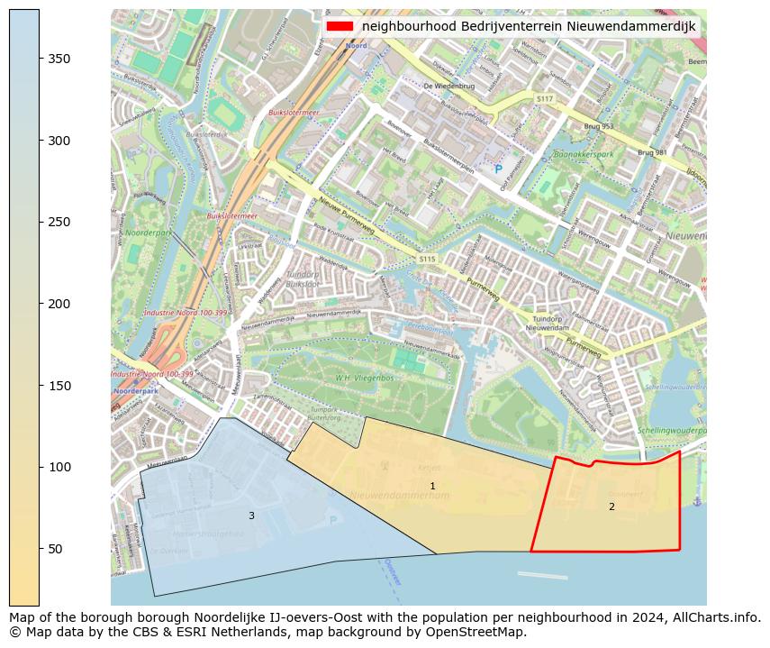 Image of the neighbourhood Bedrijventerrein Nieuwendammerdijk at the map. This image is used as introduction to this page. This page shows a lot of information about the population in the neighbourhood Bedrijventerrein Nieuwendammerdijk (such as the distribution by age groups of the residents, the composition of households, whether inhabitants are natives or Dutch with an immigration background, data about the houses (numbers, types, price development, use, type of property, ...) and more (car ownership, energy consumption, ...) based on open data from the Dutch Central Bureau of Statistics and various other sources!