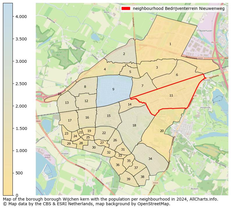 Image of the neighbourhood Bedrijventerrein Nieuwenweg at the map. This image is used as introduction to this page. This page shows a lot of information about the population in the neighbourhood Bedrijventerrein Nieuwenweg (such as the distribution by age groups of the residents, the composition of households, whether inhabitants are natives or Dutch with an immigration background, data about the houses (numbers, types, price development, use, type of property, ...) and more (car ownership, energy consumption, ...) based on open data from the Dutch Central Bureau of Statistics and various other sources!