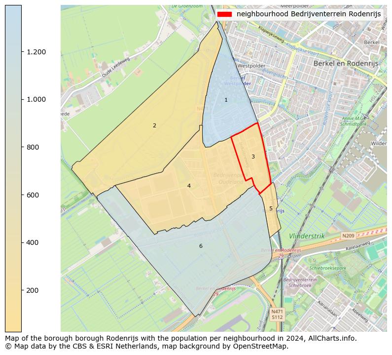 Image of the neighbourhood Bedrijventerrein Rodenrijs at the map. This image is used as introduction to this page. This page shows a lot of information about the population in the neighbourhood Bedrijventerrein Rodenrijs (such as the distribution by age groups of the residents, the composition of households, whether inhabitants are natives or Dutch with an immigration background, data about the houses (numbers, types, price development, use, type of property, ...) and more (car ownership, energy consumption, ...) based on open data from the Dutch Central Bureau of Statistics and various other sources!