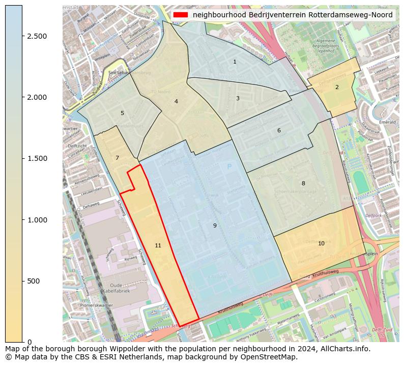 Image of the neighbourhood Bedrijventerrein Rotterdamseweg-Noord at the map. This image is used as introduction to this page. This page shows a lot of information about the population in the neighbourhood Bedrijventerrein Rotterdamseweg-Noord (such as the distribution by age groups of the residents, the composition of households, whether inhabitants are natives or Dutch with an immigration background, data about the houses (numbers, types, price development, use, type of property, ...) and more (car ownership, energy consumption, ...) based on open data from the Dutch Central Bureau of Statistics and various other sources!