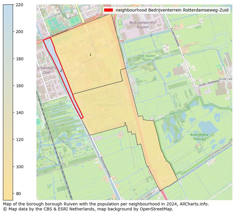 Image of the neighbourhood Bedrijventerrein Rotterdamseweg-Zuid at the map. This image is used as introduction to this page. This page shows a lot of information about the population in the neighbourhood Bedrijventerrein Rotterdamseweg-Zuid (such as the distribution by age groups of the residents, the composition of households, whether inhabitants are natives or Dutch with an immigration background, data about the houses (numbers, types, price development, use, type of property, ...) and more (car ownership, energy consumption, ...) based on open data from the Dutch Central Bureau of Statistics and various other sources!