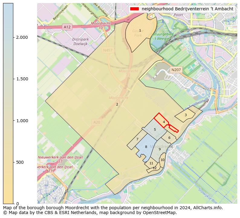 Image of the neighbourhood Bedrijventerrein ’t Ambacht at the map. This image is used as introduction to this page. This page shows a lot of information about the population in the neighbourhood Bedrijventerrein ’t Ambacht (such as the distribution by age groups of the residents, the composition of households, whether inhabitants are natives or Dutch with an immigration background, data about the houses (numbers, types, price development, use, type of property, ...) and more (car ownership, energy consumption, ...) based on open data from the Dutch Central Bureau of Statistics and various other sources!