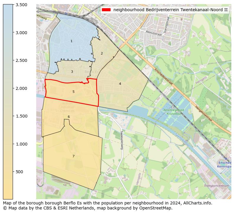 Image of the neighbourhood Bedrijventerrein Twentekanaal-Noord II at the map. This image is used as introduction to this page. This page shows a lot of information about the population in the neighbourhood Bedrijventerrein Twentekanaal-Noord II (such as the distribution by age groups of the residents, the composition of households, whether inhabitants are natives or Dutch with an immigration background, data about the houses (numbers, types, price development, use, type of property, ...) and more (car ownership, energy consumption, ...) based on open data from the Dutch Central Bureau of Statistics and various other sources!