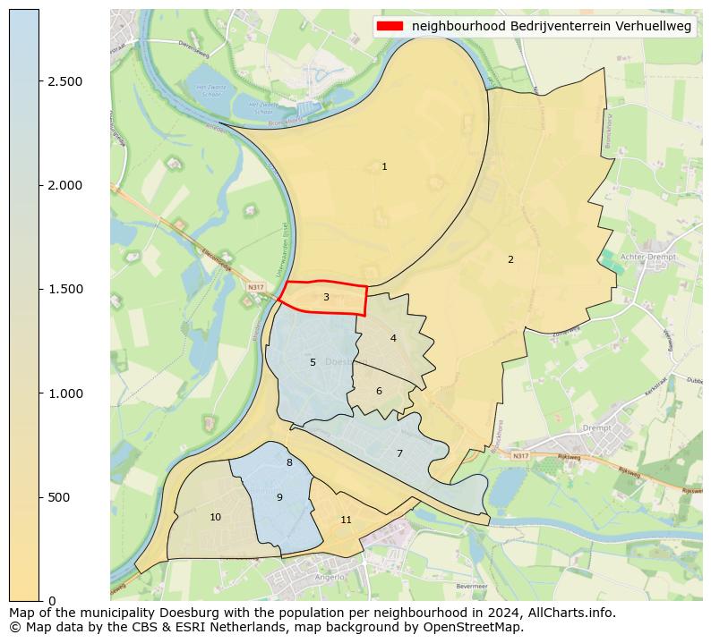 Image of the neighbourhood Bedrijventerrein Verhuellweg at the map. This image is used as introduction to this page. This page shows a lot of information about the population in the neighbourhood Bedrijventerrein Verhuellweg (such as the distribution by age groups of the residents, the composition of households, whether inhabitants are natives or Dutch with an immigration background, data about the houses (numbers, types, price development, use, type of property, ...) and more (car ownership, energy consumption, ...) based on open data from the Dutch Central Bureau of Statistics and various other sources!