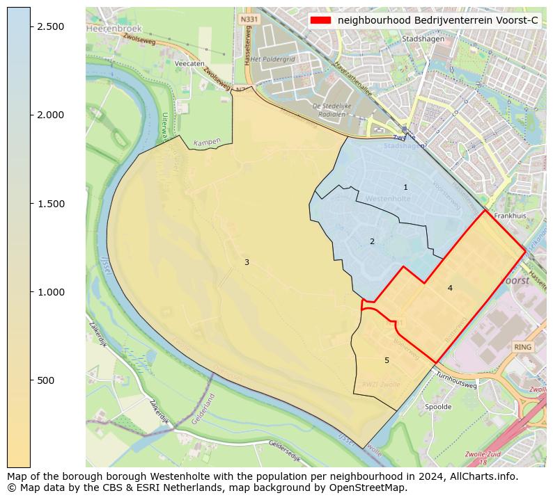 Image of the neighbourhood Bedrijventerrein Voorst-C at the map. This image is used as introduction to this page. This page shows a lot of information about the population in the neighbourhood Bedrijventerrein Voorst-C (such as the distribution by age groups of the residents, the composition of households, whether inhabitants are natives or Dutch with an immigration background, data about the houses (numbers, types, price development, use, type of property, ...) and more (car ownership, energy consumption, ...) based on open data from the Dutch Central Bureau of Statistics and various other sources!