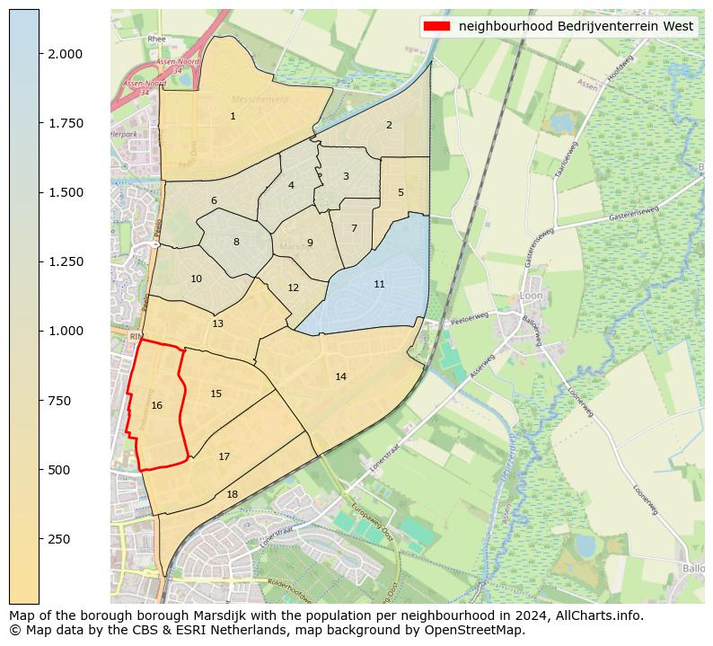 Image of the neighbourhood Bedrijventerrein West at the map. This image is used as introduction to this page. This page shows a lot of information about the population in the neighbourhood Bedrijventerrein West (such as the distribution by age groups of the residents, the composition of households, whether inhabitants are natives or Dutch with an immigration background, data about the houses (numbers, types, price development, use, type of property, ...) and more (car ownership, energy consumption, ...) based on open data from the Dutch Central Bureau of Statistics and various other sources!