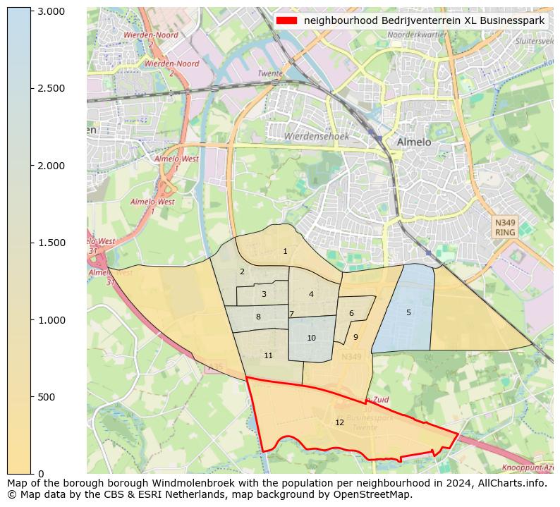 Image of the neighbourhood Bedrijventerrein XL Businesspark at the map. This image is used as introduction to this page. This page shows a lot of information about the population in the neighbourhood Bedrijventerrein XL Businesspark (such as the distribution by age groups of the residents, the composition of households, whether inhabitants are natives or Dutch with an immigration background, data about the houses (numbers, types, price development, use, type of property, ...) and more (car ownership, energy consumption, ...) based on open data from the Dutch Central Bureau of Statistics and various other sources!