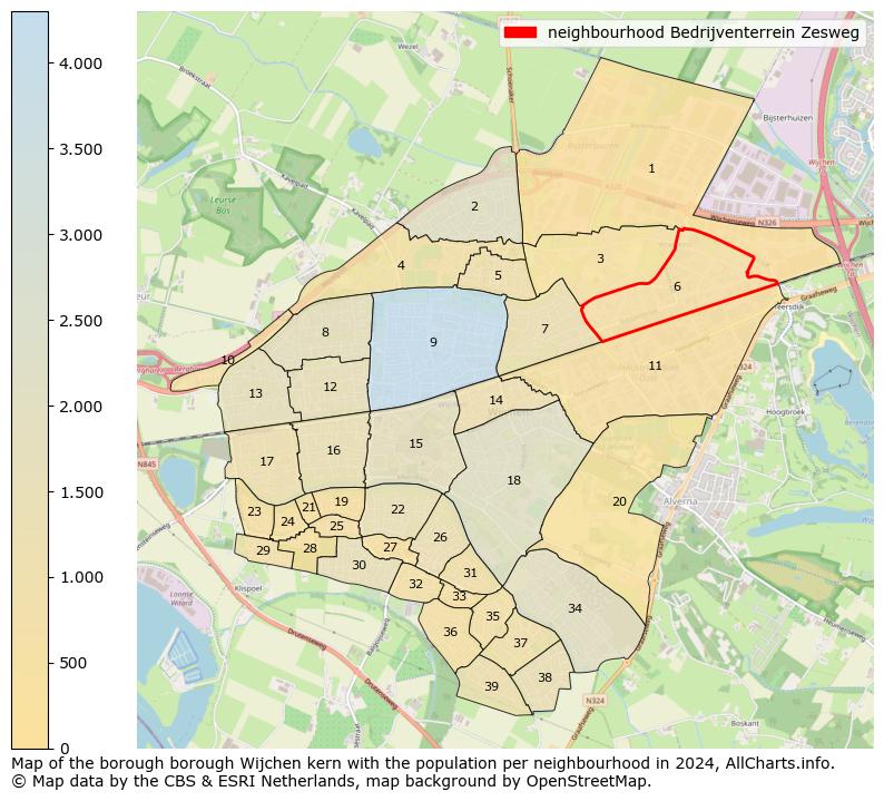 Image of the neighbourhood Bedrijventerrein Zesweg at the map. This image is used as introduction to this page. This page shows a lot of information about the population in the neighbourhood Bedrijventerrein Zesweg (such as the distribution by age groups of the residents, the composition of households, whether inhabitants are natives or Dutch with an immigration background, data about the houses (numbers, types, price development, use, type of property, ...) and more (car ownership, energy consumption, ...) based on open data from the Dutch Central Bureau of Statistics and various other sources!