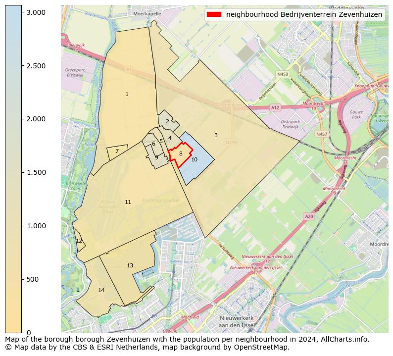 Image of the neighbourhood Bedrijventerrein Zevenhuizen at the map. This image is used as introduction to this page. This page shows a lot of information about the population in the neighbourhood Bedrijventerrein Zevenhuizen (such as the distribution by age groups of the residents, the composition of households, whether inhabitants are natives or Dutch with an immigration background, data about the houses (numbers, types, price development, use, type of property, ...) and more (car ownership, energy consumption, ...) based on open data from the Dutch Central Bureau of Statistics and various other sources!