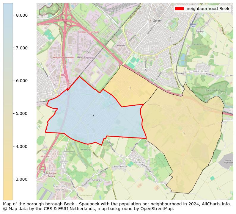 Image of the neighbourhood Beek at the map. This image is used as introduction to this page. This page shows a lot of information about the population in the neighbourhood Beek (such as the distribution by age groups of the residents, the composition of households, whether inhabitants are natives or Dutch with an immigration background, data about the houses (numbers, types, price development, use, type of property, ...) and more (car ownership, energy consumption, ...) based on open data from the Dutch Central Bureau of Statistics and various other sources!