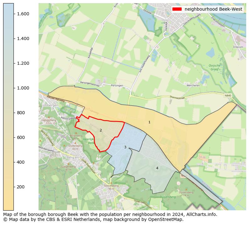 Image of the neighbourhood Beek-West at the map. This image is used as introduction to this page. This page shows a lot of information about the population in the neighbourhood Beek-West (such as the distribution by age groups of the residents, the composition of households, whether inhabitants are natives or Dutch with an immigration background, data about the houses (numbers, types, price development, use, type of property, ...) and more (car ownership, energy consumption, ...) based on open data from the Dutch Central Bureau of Statistics and various other sources!