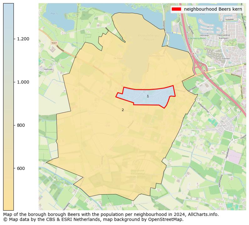 Image of the neighbourhood Beers kern at the map. This image is used as introduction to this page. This page shows a lot of information about the population in the neighbourhood Beers kern (such as the distribution by age groups of the residents, the composition of households, whether inhabitants are natives or Dutch with an immigration background, data about the houses (numbers, types, price development, use, type of property, ...) and more (car ownership, energy consumption, ...) based on open data from the Dutch Central Bureau of Statistics and various other sources!