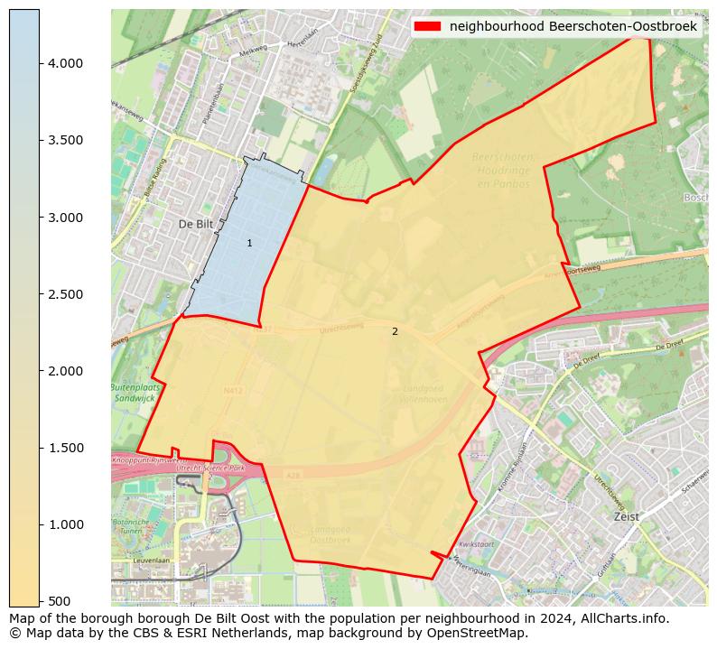 Image of the neighbourhood Beerschoten-Oostbroek at the map. This image is used as introduction to this page. This page shows a lot of information about the population in the neighbourhood Beerschoten-Oostbroek (such as the distribution by age groups of the residents, the composition of households, whether inhabitants are natives or Dutch with an immigration background, data about the houses (numbers, types, price development, use, type of property, ...) and more (car ownership, energy consumption, ...) based on open data from the Dutch Central Bureau of Statistics and various other sources!